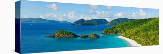 Islands in the Sea, Trunk Bay, St. John, Us Virgin Islands-null-Stretched Canvas