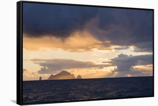 Islands of Boreray and Stac Lee, St Kilda, Hebrides, Scotland-SCOTLAND: The Big Picture-Framed Stretched Canvas