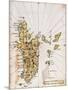 Islario de Santa Cruz: Mapa de La Isla La Española-Alonso de Santa Cruz-Mounted Giclee Print