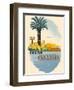 Islas Canarias (Canary Islands) - Palm Trees and Cactus-Pacifica Island Art-Framed Art Print