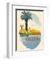 Islas Canarias (Canary Islands) - Palm Trees and Cactus-Pacifica Island Art-Framed Art Print