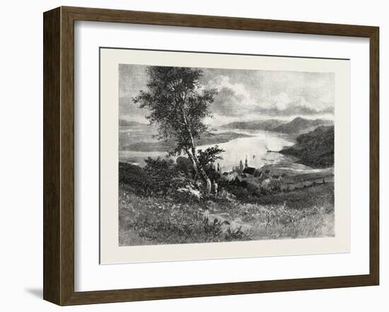 Isle Aux Coudres, and the St. Lawrence, from Les Eboulements, Canada, Nineteenth Century-null-Framed Giclee Print