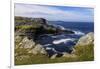 Isle of Fethaland, frothy sea, dramatic coast, view South to Isle of Uyea, North Roe, Scotland-Eleanor Scriven-Framed Photographic Print