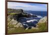 Isle of Fethaland, frothy sea, dramatic coast, view South to Isle of Uyea, North Roe, Scotland-Eleanor Scriven-Framed Photographic Print