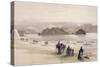 Isle of Graie, Gulf of Akabah, Arabia Petraea, 1839, Plate 108, Vol.III-David Roberts-Stretched Canvas