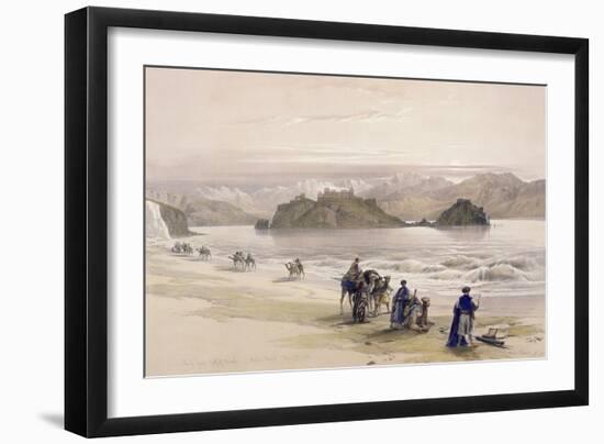 Isle of Graie, Gulf of Akabah, Arabia Petraea, 1839, Plate 108, Vol.III-David Roberts-Framed Giclee Print