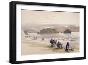 Isle of Graie, Gulf of Akabah, Arabia Petraea, 1839, Plate 108, Vol.III-David Roberts-Framed Giclee Print