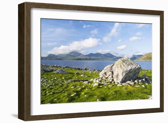 Isle of Harris, the Coast Near Luskentyre. Scotland in July-Martin Zwick-Framed Photographic Print