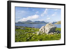 Isle of Harris, the Coast Near Luskentyre. Scotland in July-Martin Zwick-Framed Photographic Print