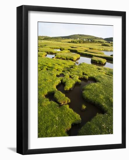 Isle of Harris, the Coastal Salt Marsh During Sunset. Scotland-Martin Zwick-Framed Photographic Print