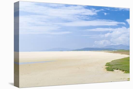 Isle of Harris, Tidal Flats at Scarista Beach at Low Tide. Scotland-Martin Zwick-Stretched Canvas