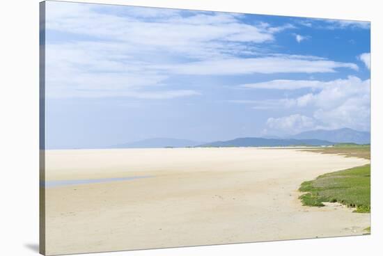 Isle of Harris, Tidal Flats at Scarista Beach at Low Tide. Scotland-Martin Zwick-Stretched Canvas