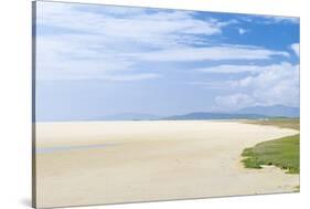 Isle of Harris, Tidal Flats at Scarista Beach at Low Tide. Scotland-Martin Zwick-Stretched Canvas