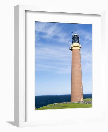 Isle of Lewis, Coast and Lighthouse at the Butt of Lewis. Scotland-Martin Zwick-Framed Photographic Print