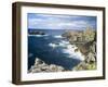 Isle of Lewis, Coast and Lighthouse at the Butt of Lewis. Scotland-Martin Zwick-Framed Photographic Print