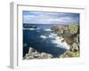 Isle of Lewis, Coast and Lighthouse at the Butt of Lewis. Scotland-Martin Zwick-Framed Photographic Print