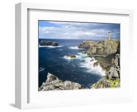 Isle of Lewis, Coast and Lighthouse at the Butt of Lewis. Scotland-Martin Zwick-Framed Photographic Print