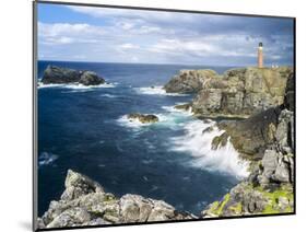 Isle of Lewis, Coast and Lighthouse at the Butt of Lewis. Scotland-Martin Zwick-Mounted Photographic Print