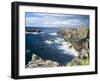 Isle of Lewis, Coast and Lighthouse at the Butt of Lewis. Scotland-Martin Zwick-Framed Premium Photographic Print