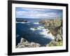 Isle of Lewis, Coast and Lighthouse at the Butt of Lewis. Scotland-Martin Zwick-Framed Photographic Print