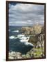 Isle of Lewis, Coast and Lighthouse at the Butt of Lewis. Scotland-Martin Zwick-Framed Photographic Print