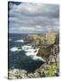 Isle of Lewis, Coast and Lighthouse at the Butt of Lewis. Scotland-Martin Zwick-Stretched Canvas