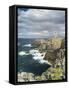 Isle of Lewis, Coast and Lighthouse at the Butt of Lewis. Scotland-Martin Zwick-Framed Stretched Canvas