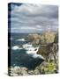 Isle of Lewis, Coast and Lighthouse at the Butt of Lewis. Scotland-Martin Zwick-Stretched Canvas