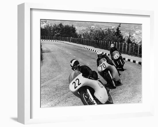 Isle of Man Senior Tt Race, 1958-null-Framed Photographic Print