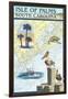 Isle of Palms, South Carolina - Nautical Chart-Lantern Press-Framed Art Print