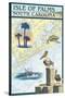 Isle of Palms, South Carolina - Nautical Chart-Lantern Press-Stretched Canvas