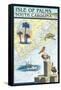 Isle of Palms, South Carolina - Nautical Chart-Lantern Press-Framed Stretched Canvas