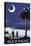 Isle of Palms, South Carolina - Palmetto Moon-Lantern Press-Stretched Canvas