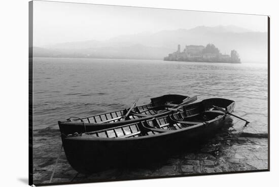 Isle of San Giulio in the Mist-null-Stretched Canvas