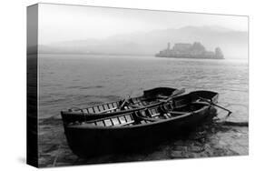 Isle of San Giulio in the Mist-null-Stretched Canvas