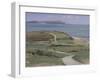 Isle of Wight and Sail Boats from Hengistbury Head, April-Tom Hughes-Framed Giclee Print