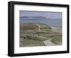 Isle of Wight and Sail Boats from Hengistbury Head, April-Tom Hughes-Framed Giclee Print