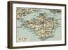 'Isle of Wight.', c20th Century-John Bartholomew-Framed Giclee Print