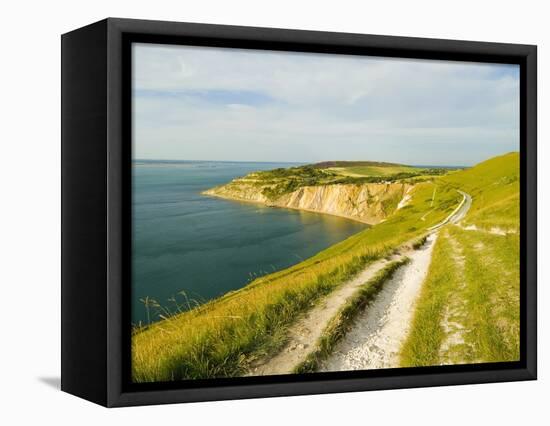 Isle of Wight Coastline-John Harper-Framed Stretched Canvas