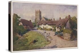 Isle of Wight: Godshill-null-Stretched Canvas