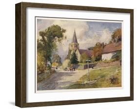 Isle of Wight: Shorwell-null-Framed Art Print