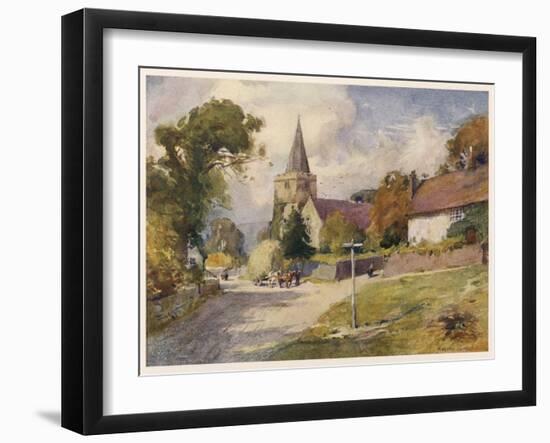 Isle of Wight: Shorwell-null-Framed Art Print