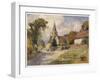 Isle of Wight: Shorwell-null-Framed Art Print