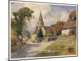 Isle of Wight: Shorwell-null-Mounted Art Print