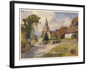 Isle of Wight: Shorwell-null-Framed Art Print