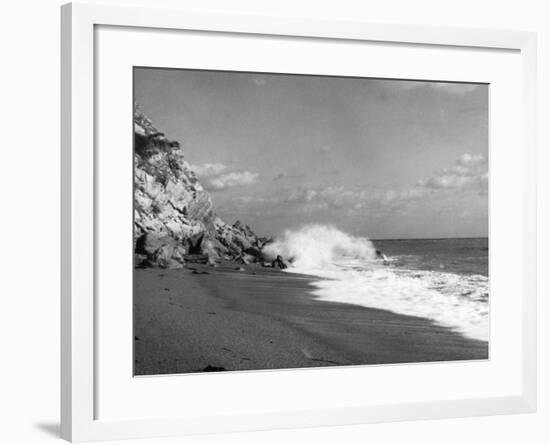 Isle of Wight Waves-null-Framed Photographic Print