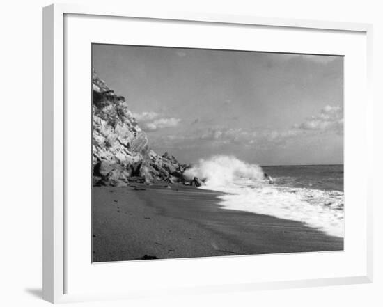 Isle of Wight Waves-null-Framed Photographic Print