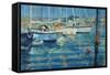 Isle of Wight - Yacht Reflections, 2010-Jennifer Wright-Framed Stretched Canvas