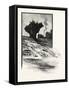 Islet Rock, Falls of Elora, Canada, Nineteenth Century-null-Framed Stretched Canvas