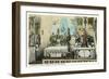 Isleta Pueblo Church-null-Framed Premium Giclee Print